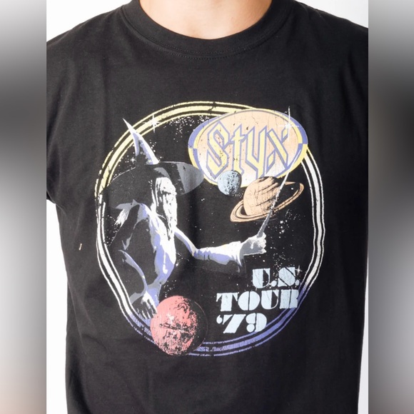 Jack Of All Trades STYX US Tour 79 Tee Black Size Large Men’s - Picture 1 of 3